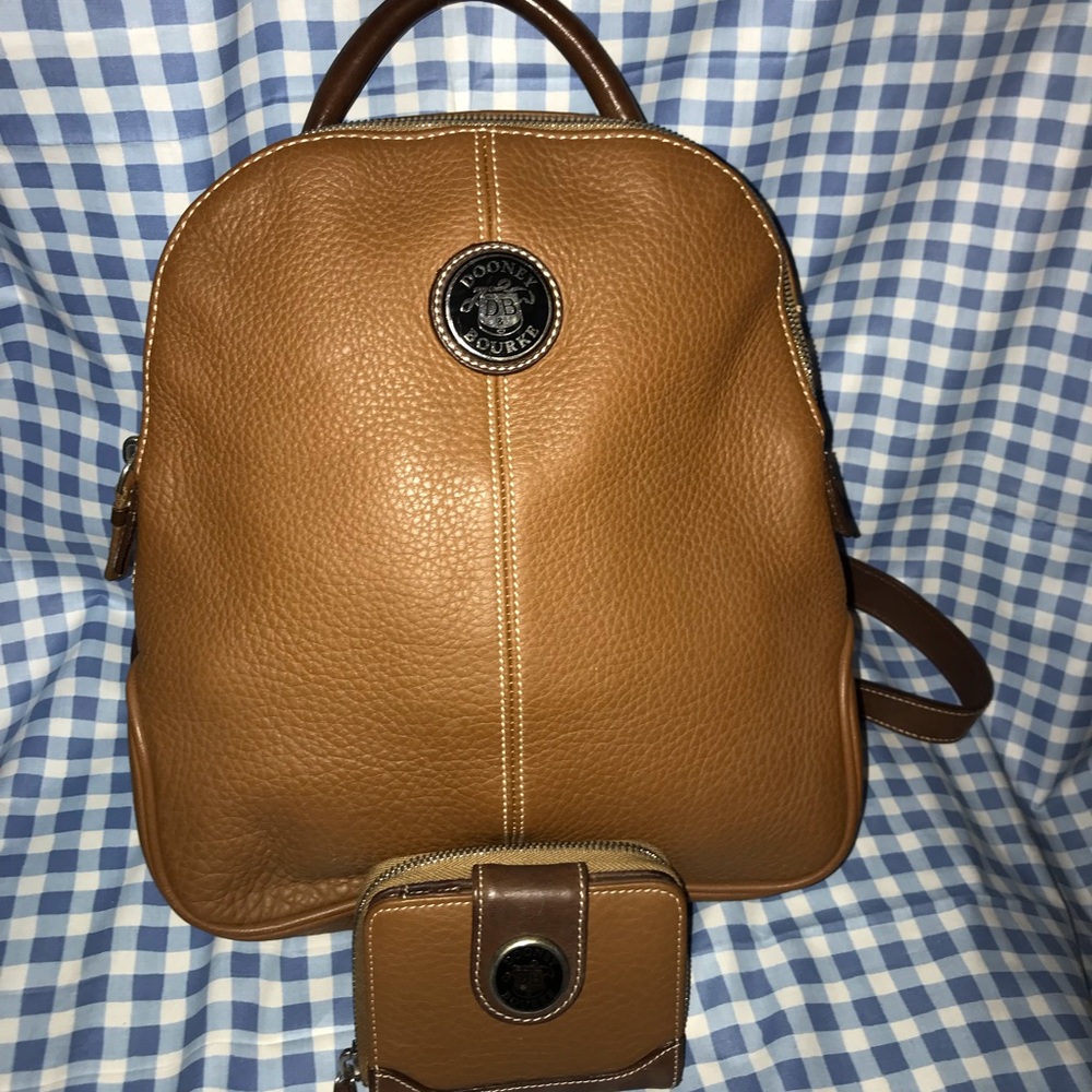 Dooney & Bourke Leather Backpack & Wallet